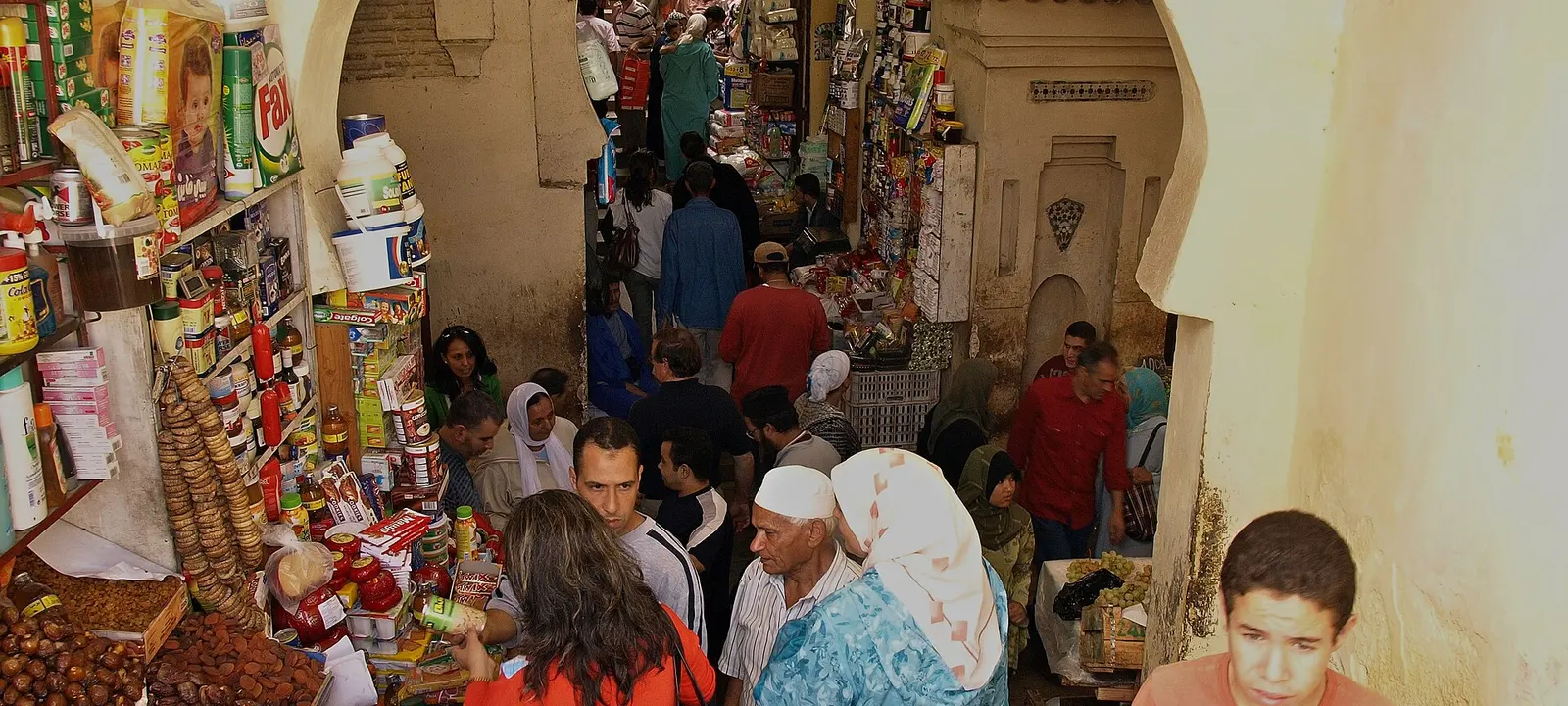 Morocco — Fes medina souk