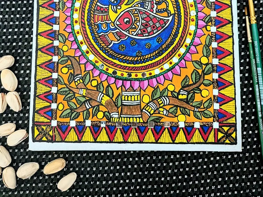 Madhubani Painted Craft — Madhubani painting